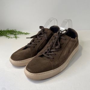 Banana Republic Brown Leather Suede Low Top Sneakers
